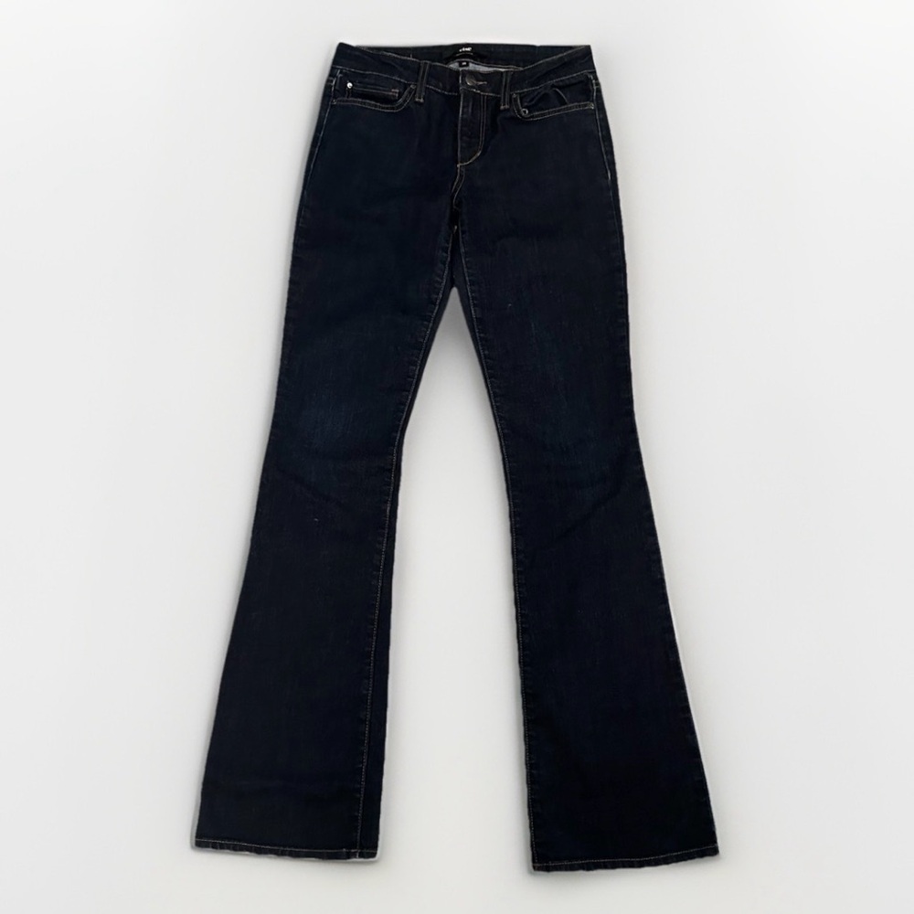 ELSE Curvy Flare Bootcut Jeans Womens 28 Blue Denim Mid Rise Stretch Pants 28x32